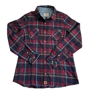 Legendary Whitetails Plaid Flannel Outdoor Hunting Shirt, Large, Deer Gear